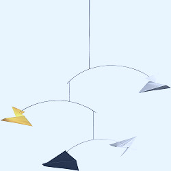 Amazon.com: Stratos Hanging Mobile - 33 Inches - Steel - Handmade in Denmark  by Flensted : Home & Kitchen
